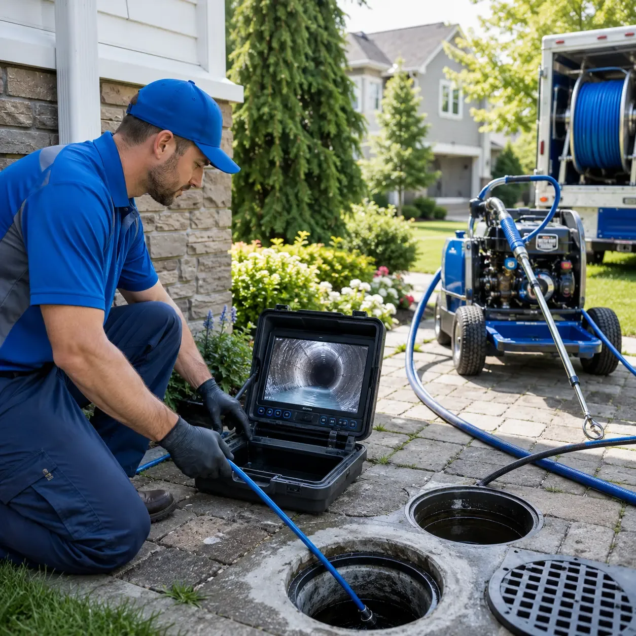 Outdoor drain cleaning professionals serving Sunray, TX